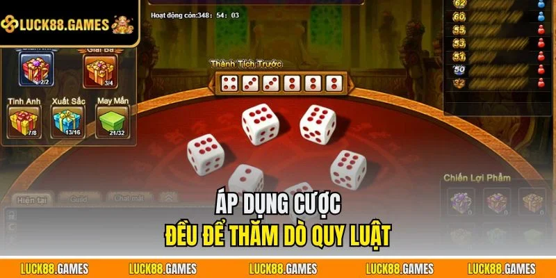 Áp dụng cược đều để thăm dò quy luật 