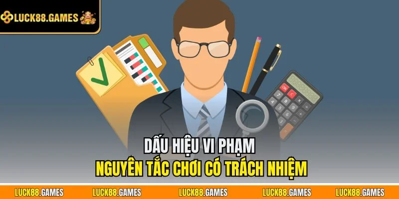 Dấu hiệu vi phạm nguyên tắc chơi có trách nhiệm